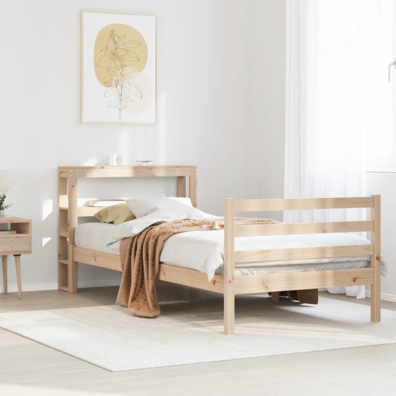 vidaXL Massivholzbett ohne Matratze 100x200 cm Kiefernholz vidaXL Massivholzbett ohne Matratze 100x200 cm Kiefernholz