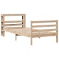vidaXL Massivholzbett ohne Matratze 100x200 cm Kiefernholz vidaXL Massivholzbett ohne Matratze 100x200 cm Kiefernholz