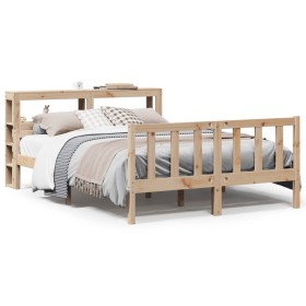 vidaXL Massivholzbett ohne Matratze 150x200 cm Kiefernholz
