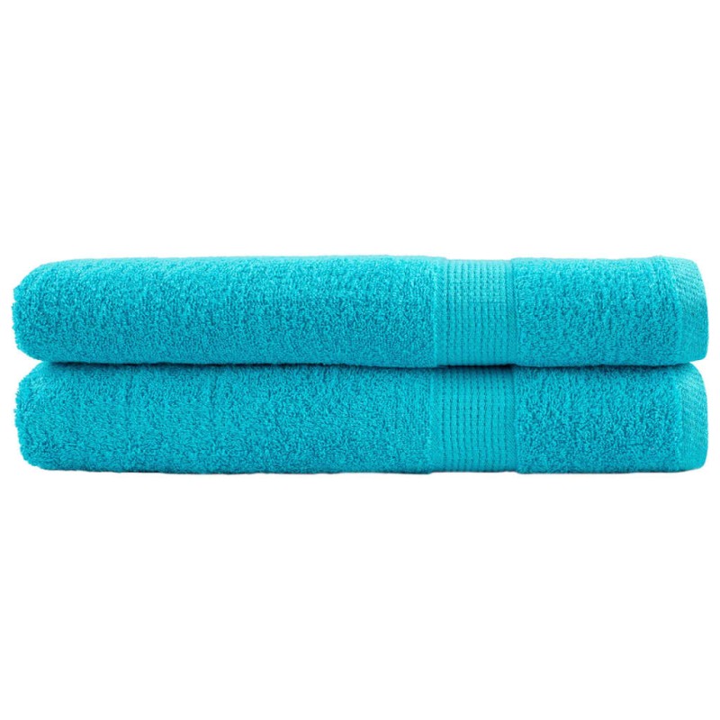 vidaXL Premium-Handtücher SOLUND 2 Stk. Türkis 100x200 cm 600 g/m² vidaXL Premium-Handtücher SOLUND 2 Stk. Türkis 100x200 cm 600 g/m²