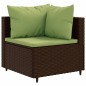 vidaXL 10-tlg. Garten-Sofagarnitur mit Kissen Braun Poly Rattan vidaXL 10-tlg. Garten-Sofagarnitur mit Kissen Braun Poly Rattan