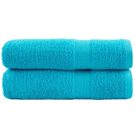 vidaXL Premium-Handtücher SOLUND 2 Stk. Türkis 50x100 cm 600 g/m²