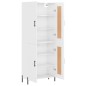 Highboard Hochglanz-Weiß 69,5x34x180 cm Holzwerkstoff Highboard Hochglanz-Weiß 69,5x34x180 cm Holzwerkstoff