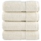 vidaXL Premium-Seiftücher SOLUND 4 Stk. Cremeweiß 30x30 cm 600 g/m² vidaXL Premium-Seiftücher SOLUND 4 Stk. Cremeweiß 30x30 cm 600 g/m²