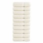 vidaXL Premium-Handtücher SOLUND 10 Stk. Cremeweiß 50x100 cm 600 g/m² vidaXL Premium-Handtücher SOLUND 10 Stk. Cremeweiß 50x100 cm 600 g/m²