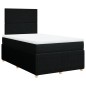 vidaXL Boxspringbett mit Matratze Schwarz 120x200 cm Stoff vidaXL Boxspringbett mit Matratze Schwarz 120x200 cm Stoff