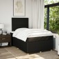 vidaXL Boxspringbett mit Matratze Schwarz 120x200 cm Stoff vidaXL Boxspringbett mit Matratze Schwarz 120x200 cm Stoff