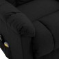 vidaXL Massagesessel mit Aufstehhilfe Schwarz Stoff vidaXL Massagesessel mit Aufstehhilfe Schwarz Stoff