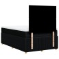 vidaXL Boxspringbett mit Matratze Schwarz 120x200 cm Stoff vidaXL Boxspringbett mit Matratze Schwarz 120x200 cm Stoff