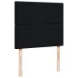 vidaXL Boxspringbett mit Matratze Schwarz 120x200 cm Stoff vidaXL Boxspringbett mit Matratze Schwarz 120x200 cm Stoff