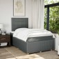 vidaXL Boxspringbett mit Matratze Dunkelgrau 120x200 cm Stoff vidaXL Boxspringbett mit Matratze Dunkelgrau 120x200 cm Stoff