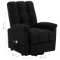 vidaXL Massagesessel mit Aufstehhilfe Schwarz Stoff vidaXL Massagesessel mit Aufstehhilfe Schwarz Stoff