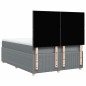 vidaXL Boxspringbett mit Matratze Hellgrau 140x200 cm Stoff vidaXL Boxspringbett mit Matratze Hellgrau 140x200 cm Stoff