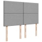 vidaXL Boxspringbett mit Matratze Hellgrau 140x200 cm Stoff vidaXL Boxspringbett mit Matratze Hellgrau 140x200 cm Stoff