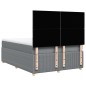 vidaXL Boxspringbett mit Matratze Hellgrau 140x200 cm Stoff vidaXL Boxspringbett mit Matratze Hellgrau 140x200 cm Stoff
