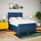 vidaXL Boxspringbett mit Matratze Blau 140x200 cm Stoff vidaXL Boxspringbett mit Matratze Blau 140x200 cm Stoff