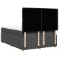 vidaXL Boxspringbett mit Matratze Dunkelgrau 140x200 cm Stoff vidaXL Boxspringbett mit Matratze Dunkelgrau 140x200 cm Stoff