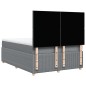 vidaXL Boxspringbett mit Matratze Hellgrau 160x200 cm Stoff vidaXL Boxspringbett mit Matratze Hellgrau 160x200 cm Stoff