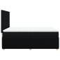 vidaXL Boxspringbett mit Matratze Schwarz 160x200 cm Stoff vidaXL Boxspringbett mit Matratze Schwarz 160x200 cm Stoff