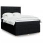 vidaXL Boxspringbett mit Matratze Schwarz 160x200 cm Stoff vidaXL Boxspringbett mit Matratze Schwarz 160x200 cm Stoff