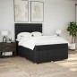 vidaXL Boxspringbett mit Matratze Schwarz 160x200 cm Stoff vidaXL Boxspringbett mit Matratze Schwarz 160x200 cm Stoff
