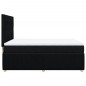 vidaXL Boxspringbett mit Matratze Schwarz 160x200 cm Stoff vidaXL Boxspringbett mit Matratze Schwarz 160x200 cm Stoff