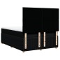 vidaXL Boxspringbett mit Matratze Schwarz 160x200 cm Stoff vidaXL Boxspringbett mit Matratze Schwarz 160x200 cm Stoff
