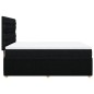 vidaXL Boxspringbett mit Matratze Schwarz 160x200 cm Stoff vidaXL Boxspringbett mit Matratze Schwarz 160x200 cm Stoff