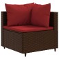 vidaXL 11-tlg. Garten-Sofagarnitur mit Kissen Braun Poly Rattan vidaXL 11-tlg. Garten-Sofagarnitur mit Kissen Braun Poly Rattan