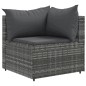 vidaXL 10-tlg. Garten-Sofagarnitur mit Kissen Grau Poly Rattan vidaXL 10-tlg. Garten-Sofagarnitur mit Kissen Grau Poly Rattan