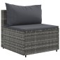 vidaXL 10-tlg. Garten-Sofagarnitur mit Kissen Grau Poly Rattan vidaXL 10-tlg. Garten-Sofagarnitur mit Kissen Grau Poly Rattan