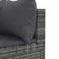 vidaXL 10-tlg. Garten-Sofagarnitur mit Kissen Grau Poly Rattan vidaXL 10-tlg. Garten-Sofagarnitur mit Kissen Grau Poly Rattan
