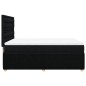 vidaXL Boxspringbett mit Matratze Schwarz 160x200 cm Stoff vidaXL Boxspringbett mit Matratze Schwarz 160x200 cm Stoff