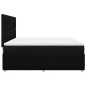 vidaXL Boxspringbett mit Matratze Schwarz 180x200 cm Stoff vidaXL Boxspringbett mit Matratze Schwarz 180x200 cm Stoff