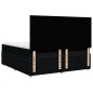vidaXL Boxspringbett mit Matratze Schwarz 180x200 cm Stoff vidaXL Boxspringbett mit Matratze Schwarz 180x200 cm Stoff