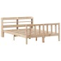 vidaXL Massivholzbett ohne Matratze 135x190 cm Kiefernholz vidaXL Massivholzbett ohne Matratze 135x190 cm Kiefernholz
