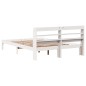 vidaXL Massivholzbett ohne Matratze Weiß 120x190 cm Kiefernholz vidaXL Massivholzbett ohne Matratze Weiß 120x190 cm Kiefernholz