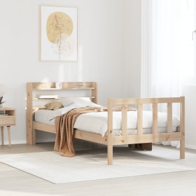 vidaXL Massivholzbett ohne Matratze 90x190 cm Kiefer
