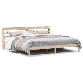 vidaXL Massivholzbett ohne Matratze 180x200 Kiefernholz