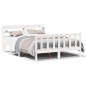vidaXL Massivholzbett ohne Matratze Weiß 160x200 Kiefernholz vidaXL Massivholzbett ohne Matratze Weiß 160x200 Kiefernholz