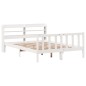 vidaXL Massivholzbett ohne Matratze Weiß 160x200 Kiefernholz vidaXL Massivholzbett ohne Matratze Weiß 160x200 Kiefernholz