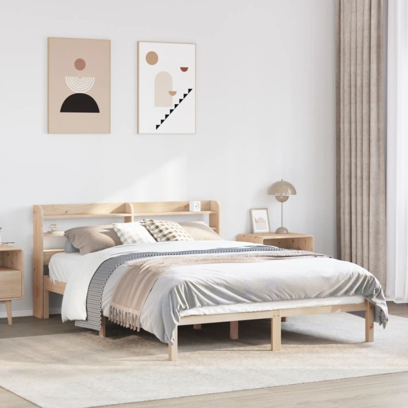vidaXL Massivholzbett ohne Matratze 160x200 cm Kiefernholz vidaXL Massivholzbett ohne Matratze 160x200 cm Kiefernholz