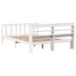 vidaXL Massivholzbett ohne Matratze Weiß 120x200 cm Kiefernholz vidaXL Massivholzbett ohne Matratze Weiß 120x200 cm Kiefernholz