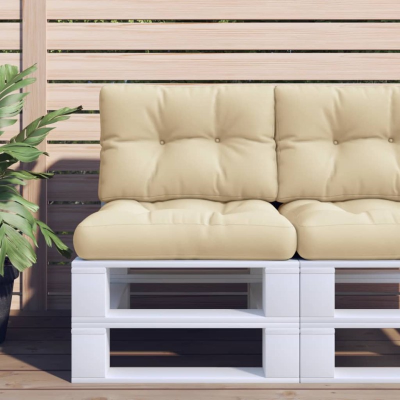 vidaXL Palettenkissen Beige 50x40x12 cm Stoff vidaXL Palettenkissen Beige 50x40x12 cm Stoff