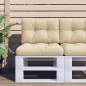 vidaXL Palettenkissen Beige 50x40x12 cm Stoff vidaXL Palettenkissen Beige 50x40x12 cm Stoff