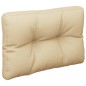 vidaXL Palettenkissen Beige 50x40x12 cm Stoff vidaXL Palettenkissen Beige 50x40x12 cm Stoff