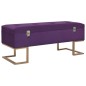 Bank mit Staufach 105 cm Lila Samt Bank mit Staufach 105 cm Lila Samt