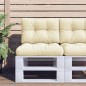 vidaXL Palettenkissen Creme 60x40x12 cm Stoff vidaXL Palettenkissen Creme 60x40x12 cm Stoff