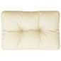 vidaXL Palettenkissen Creme 60x40x12 cm Stoff vidaXL Palettenkissen Creme 60x40x12 cm Stoff