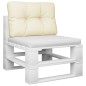 vidaXL Palettenkissen Creme 60x40x12 cm Stoff vidaXL Palettenkissen Creme 60x40x12 cm Stoff